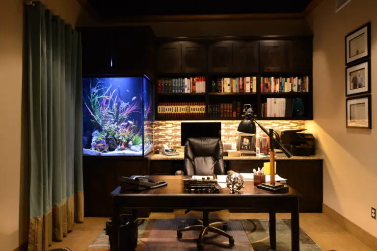 Home Office With Aquarium