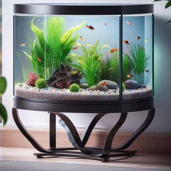 corner fish tank stand